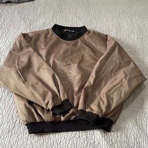 Brown Men's Golf Pullover Jacket